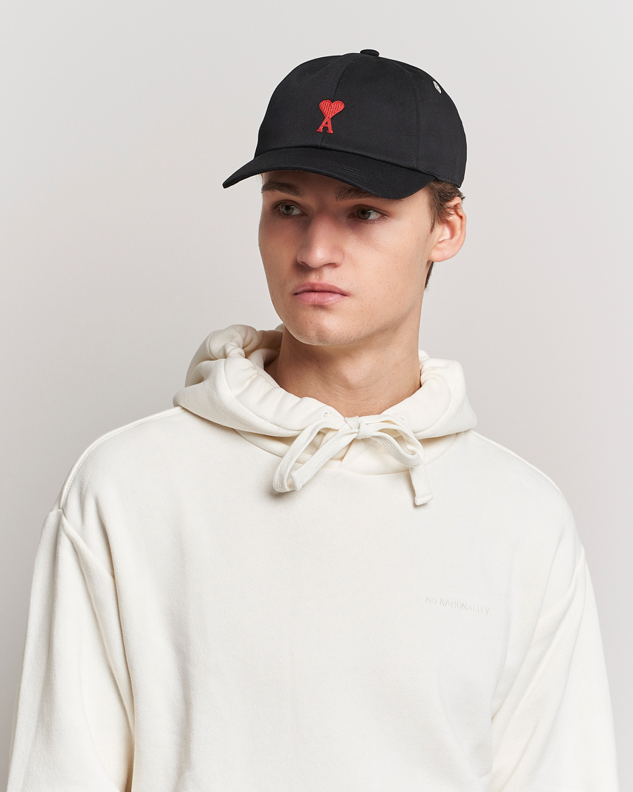 Herre | | AMI | Heart Logo Baseball Cap Black