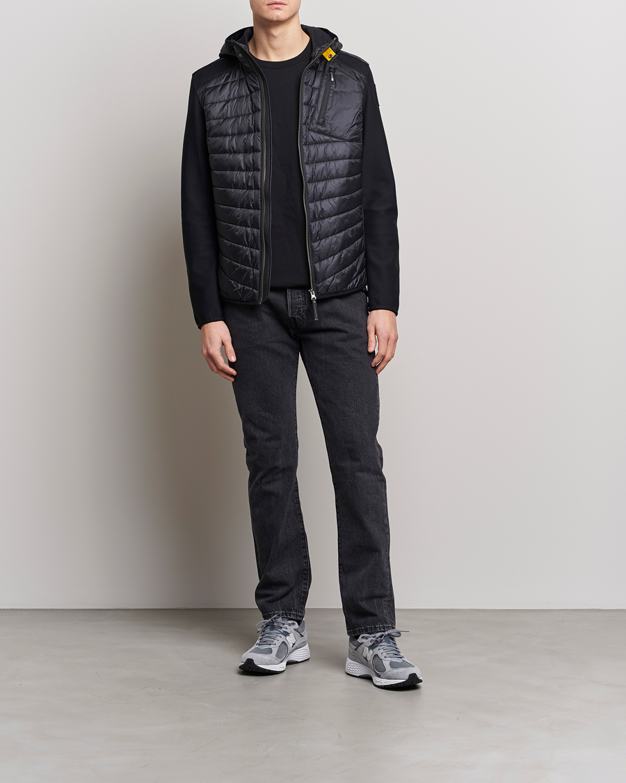 Herre | Jakker | Parajumpers | Nolan Mesh Hooded Hybrid Black