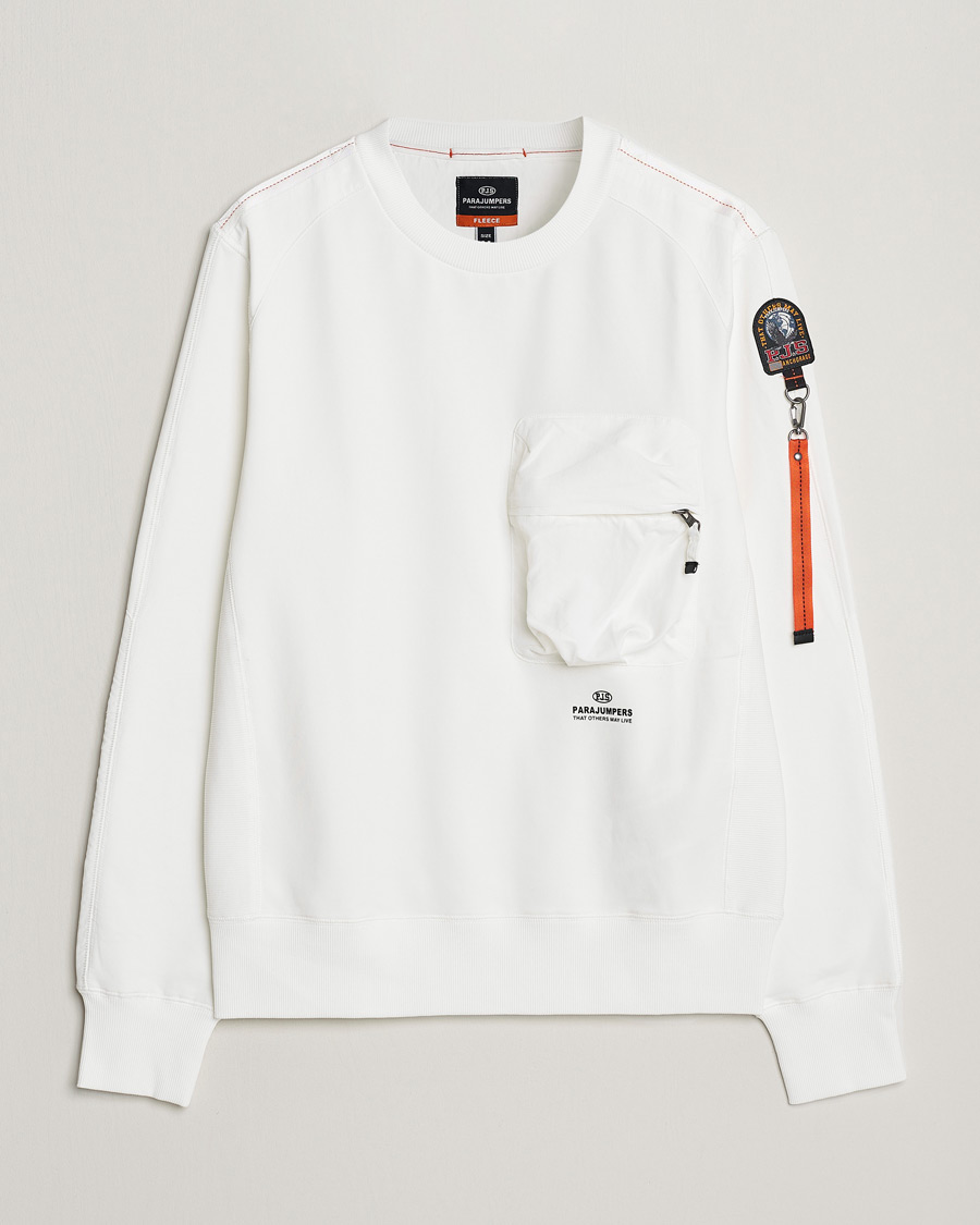 Herre | Gensere | Parajumpers | Sabre Soft Crew Neck Sweatshirt Off White
