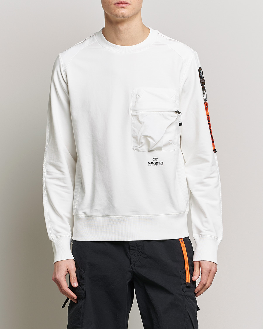 Herre | Gensere | Parajumpers | Sabre Soft Crew Neck Sweatshirt Off White
