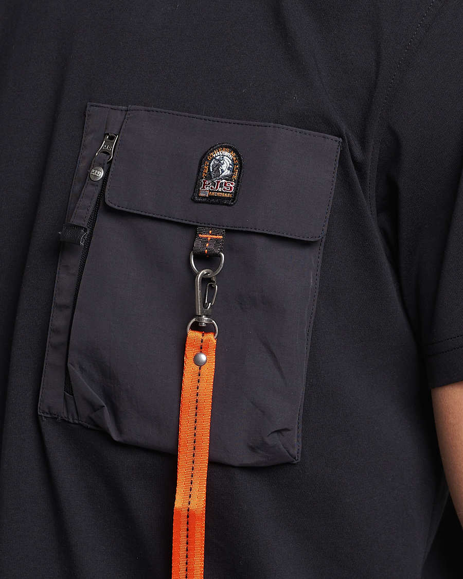 Herre | T-Shirts | Parajumpers | Mojave Pocket Crew Neck Tee Black