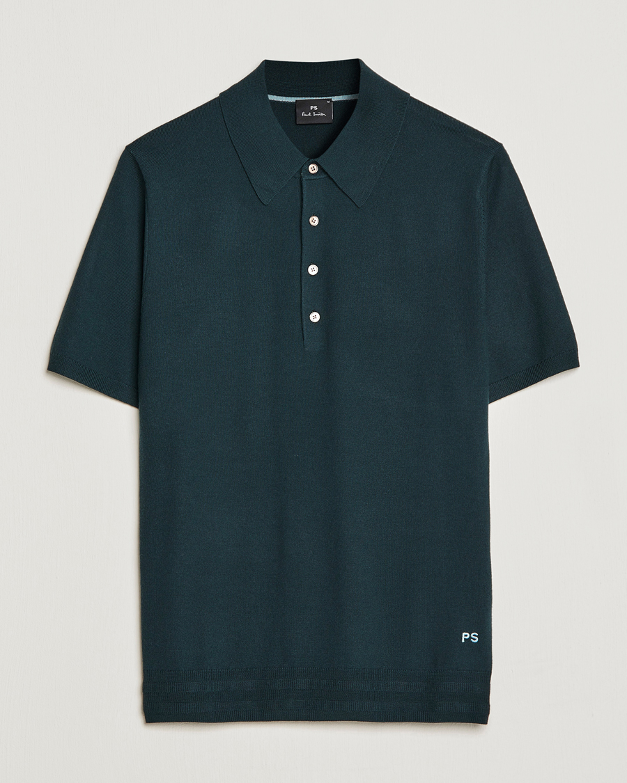 Herre | Gensere | PS Paul Smith | Merino Wool Polo Green