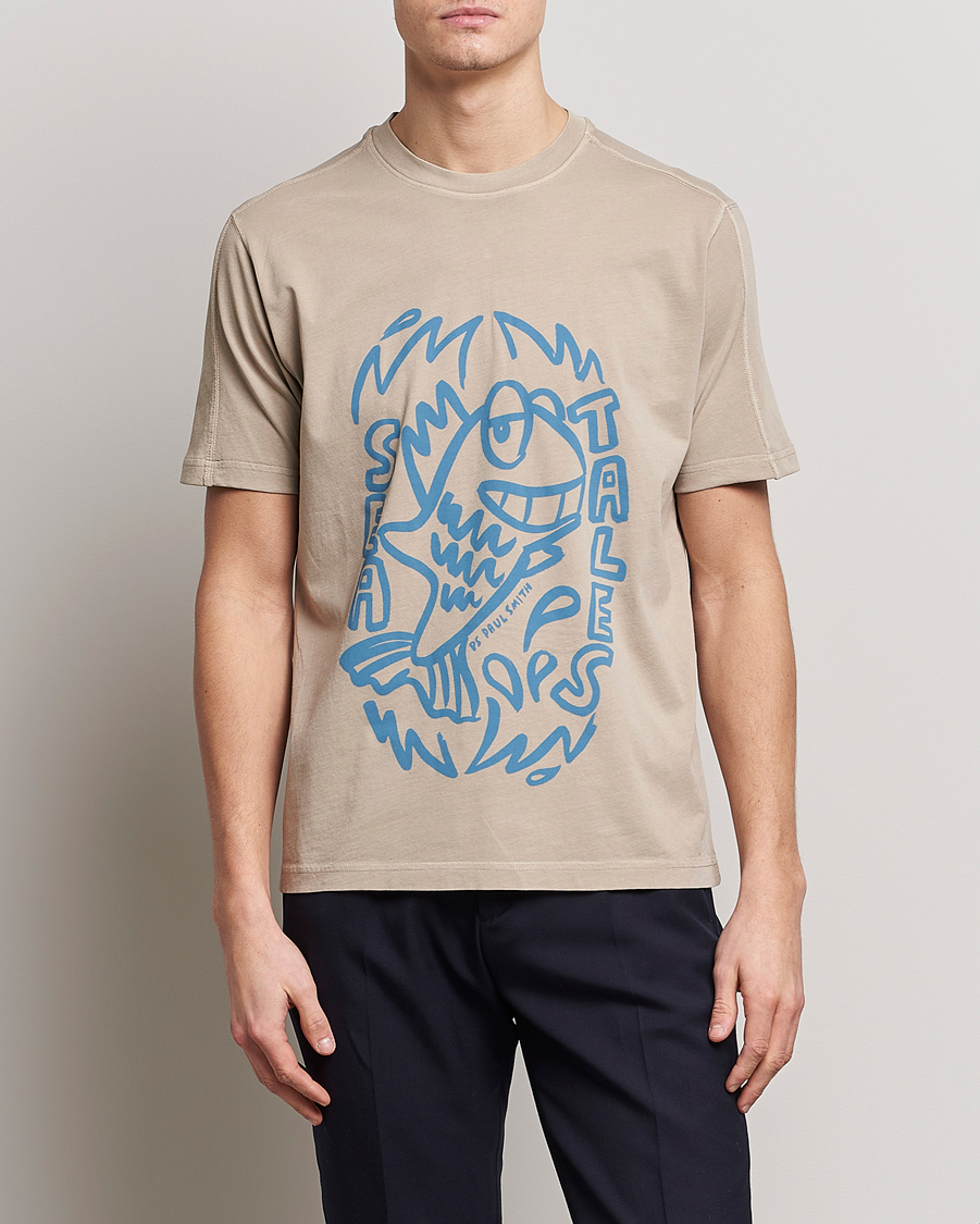 Herre |  | PS Paul Smith | Organic Cotton Sea Tales T-Shirt Grey