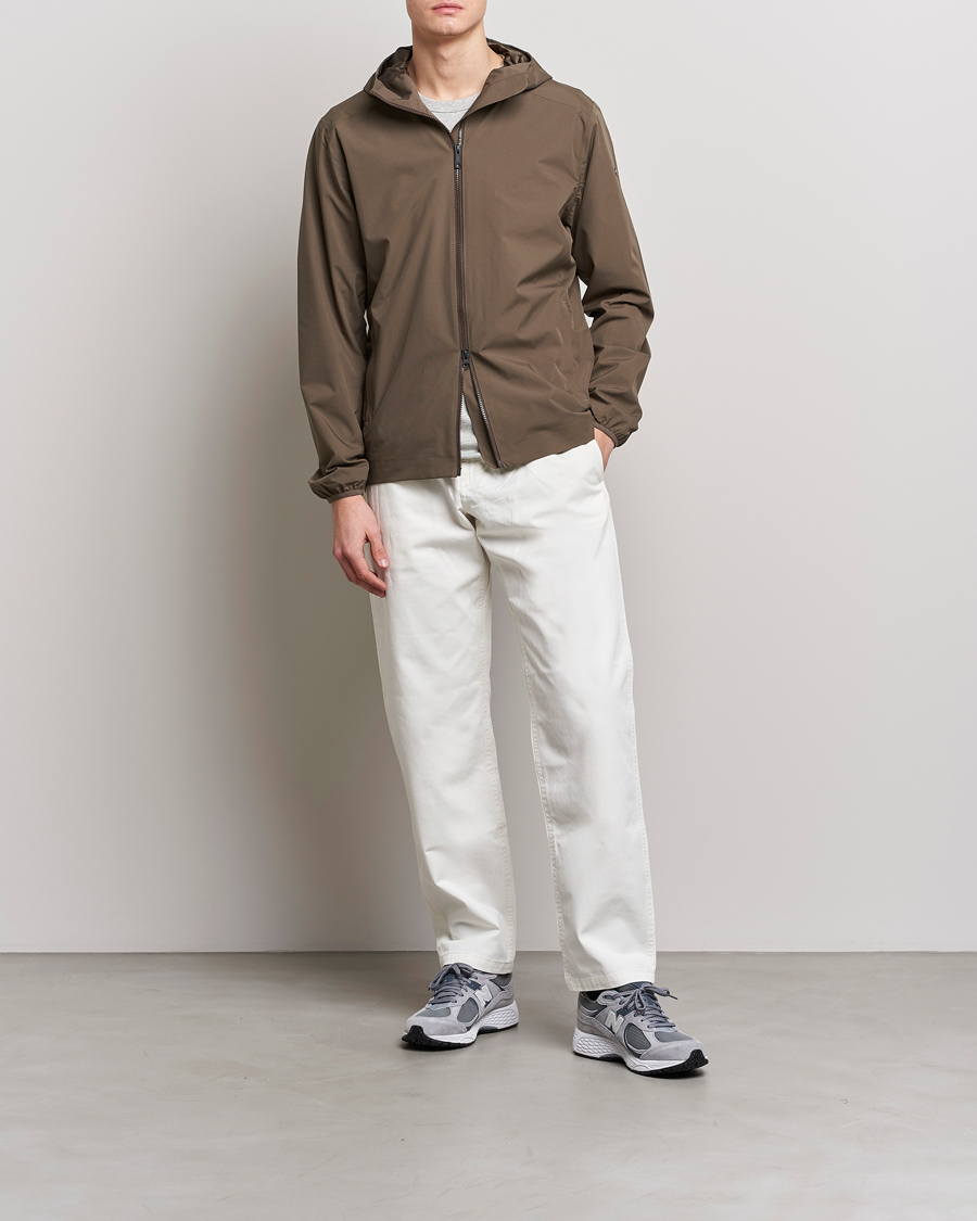 Herre | Jakker | Scandinavian Edition | Hood Waterproof Jacket Major Brown