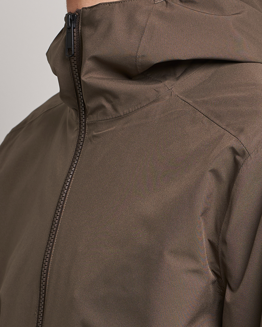 Herre | Jakker | Scandinavian Edition | Hood Waterproof Jacket Major Brown