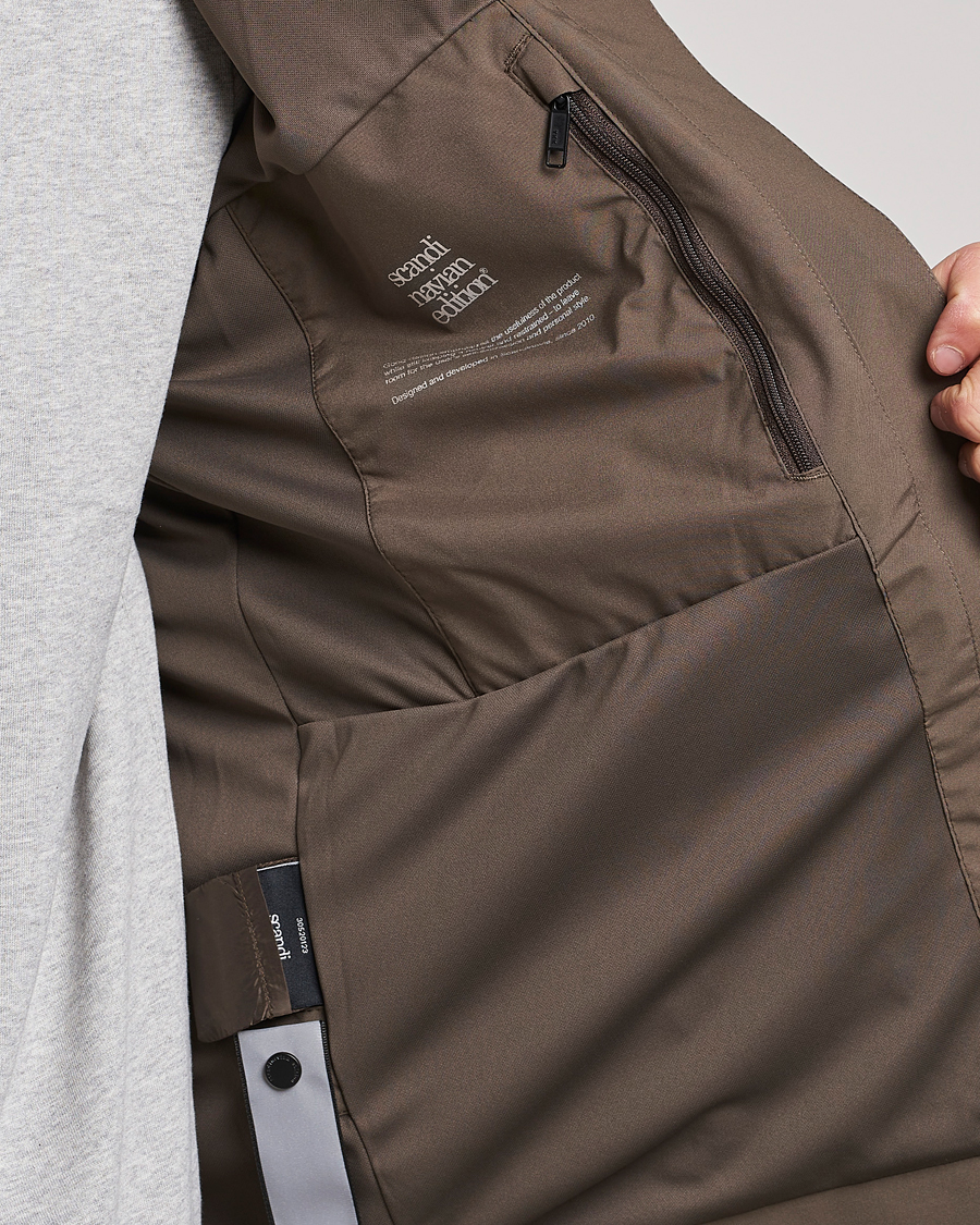 Herre | Jakker | Scandinavian Edition | Hood Waterproof Jacket Major Brown