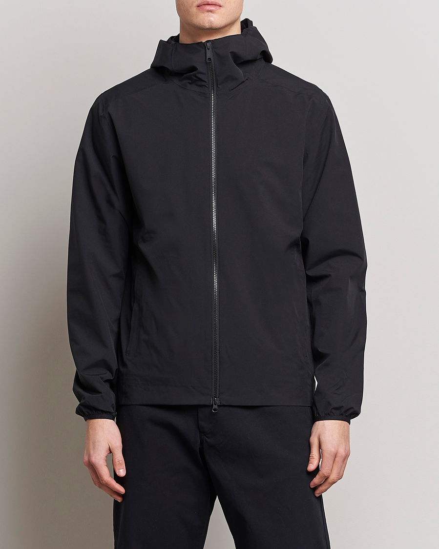 Herre | Casual jakker | Scandinavian Edition | Hood Waterproof Jacket Onyx