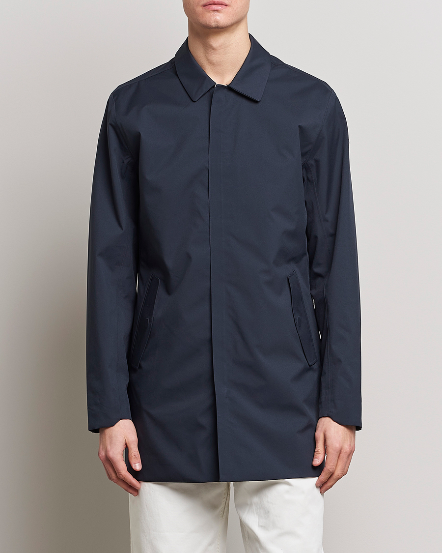 Herre | New Nordics | Scandinavian Edition | Key Waterproof Coat Midnight Blue