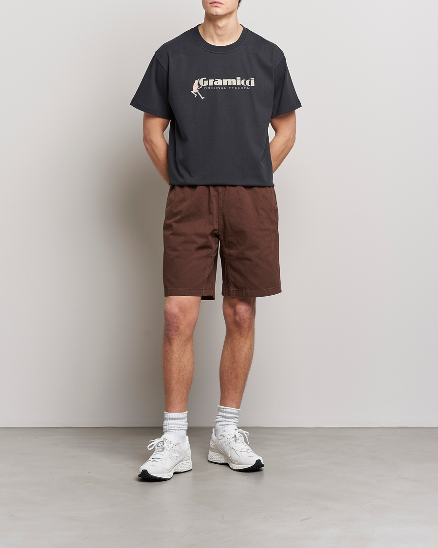 Herre | T-Shirts | Gramicci | Organic Cotton Dancing Man T-Shirt Vintage Black
