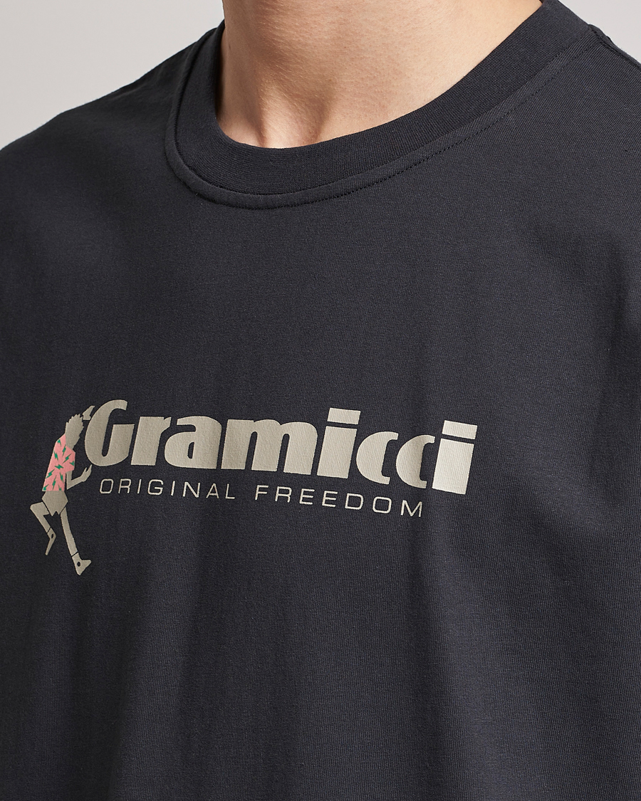 Herre | T-Shirts | Gramicci | Organic Cotton Dancing Man T-Shirt Vintage Black