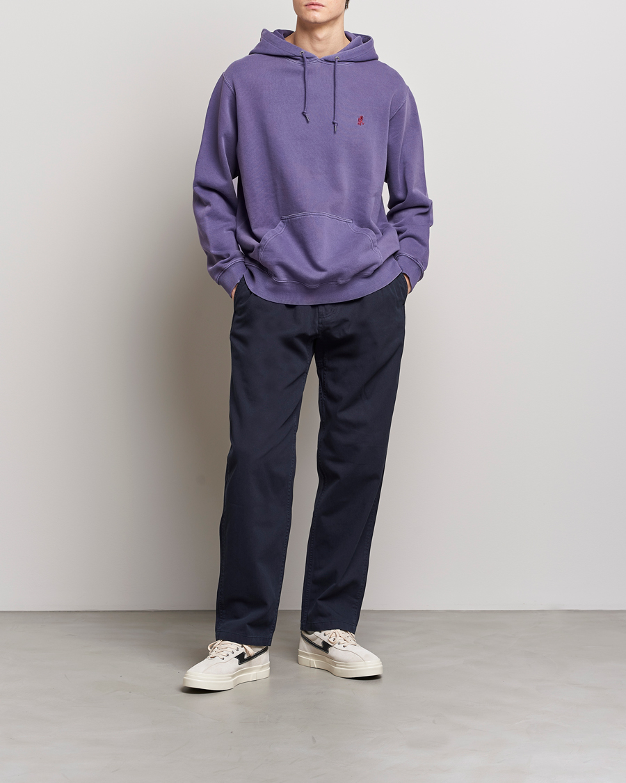 Herre | Gensere | Gramicci | One Point Hooded Sweatshirt Purple Pigment