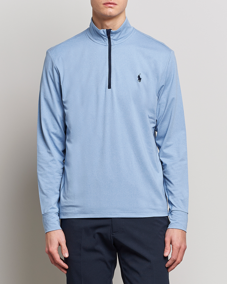 Herre | Gensere | Polo Ralph Lauren Golf | Performance Stratch Half Zip Powder Blue Heather