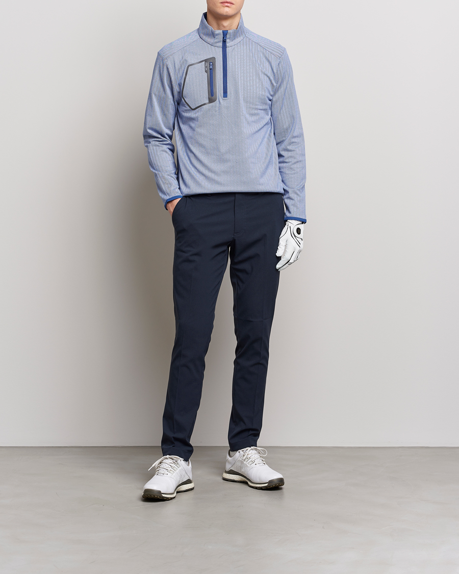 Herre | Gensere | RLX Ralph Lauren | Luxury Jersey Half Zip Royal Blue