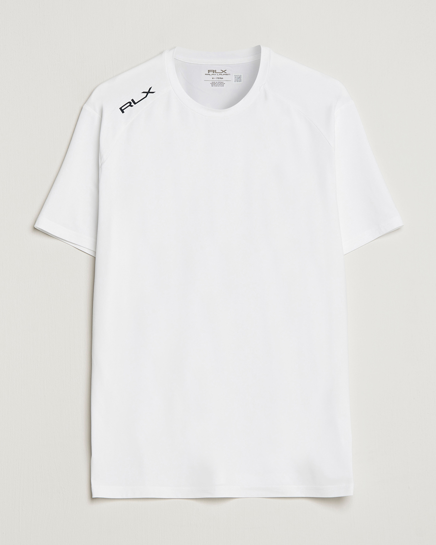 Herre | T-Shirts | RLX Ralph Lauren | Airflow Crew Neck T-Shirt Ceramic White
