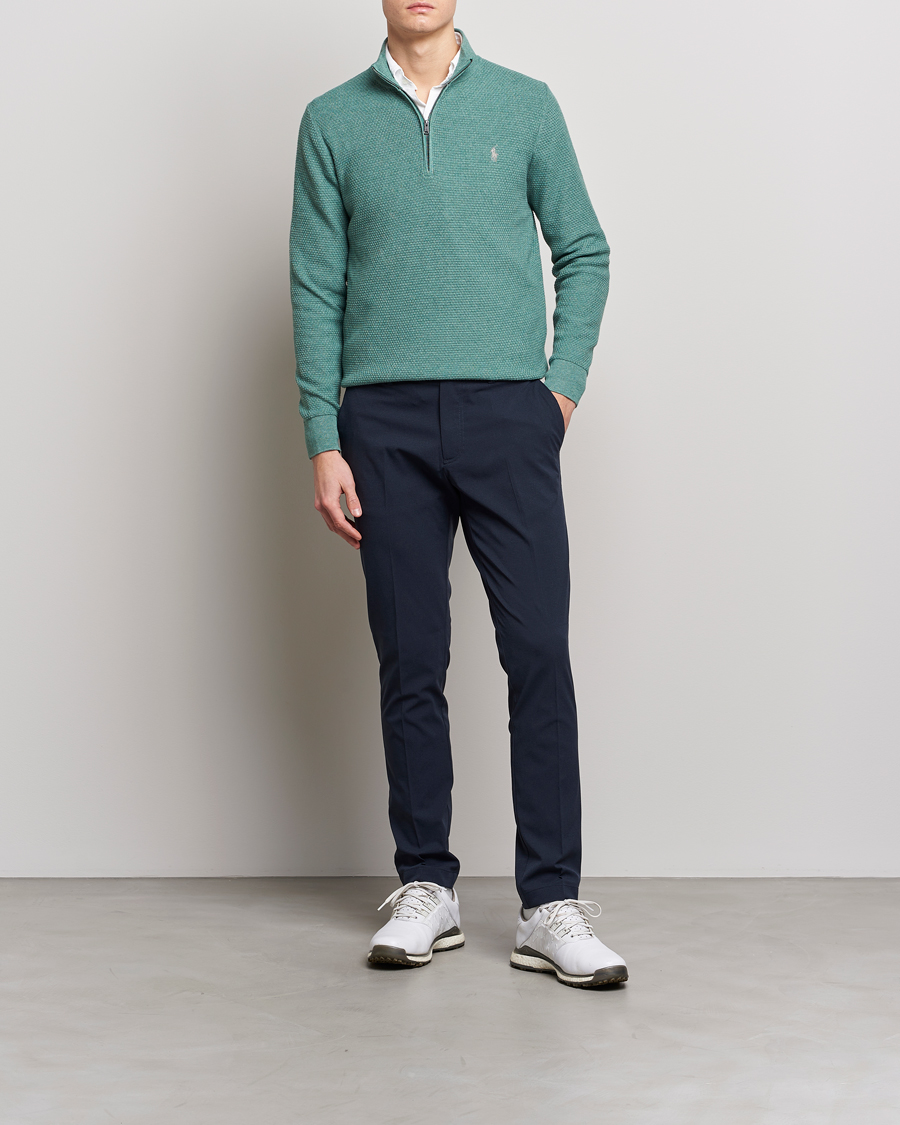 Herre | Gensere | Polo Ralph Lauren Golf | Cotton Jersey Half Zip Green Heather