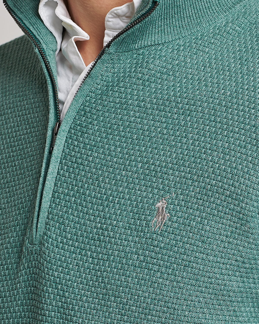 Herre | Gensere | Polo Ralph Lauren Golf | Cotton Jersey Half Zip Green Heather