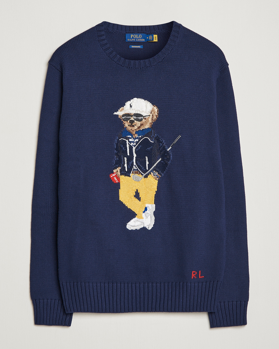 Herre | Gensere | Polo Ralph Lauren Golf | Cotton Bear Knitted Sweater Refined Navy