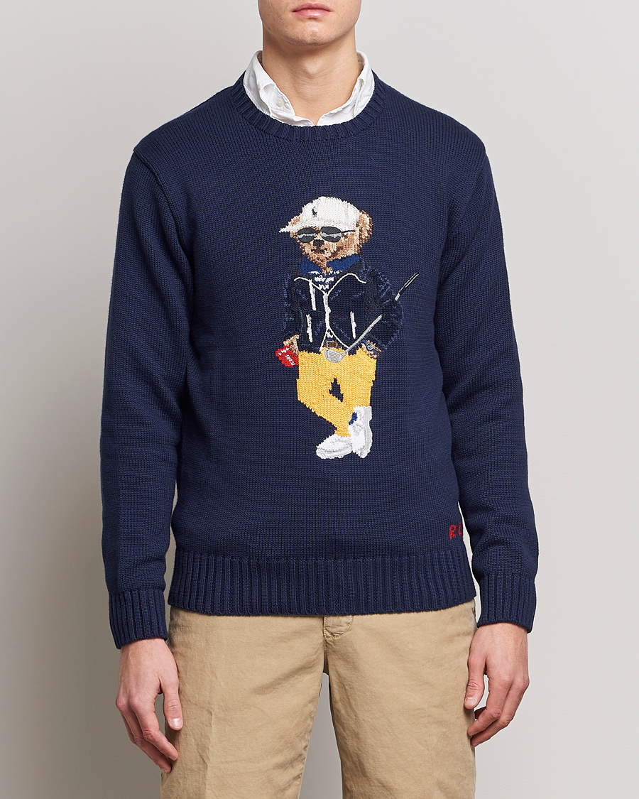 Herre | Polo Ralph Lauren Golf | Polo Ralph Lauren Golf | Cotton Bear Knitted Sweater Refined Navy