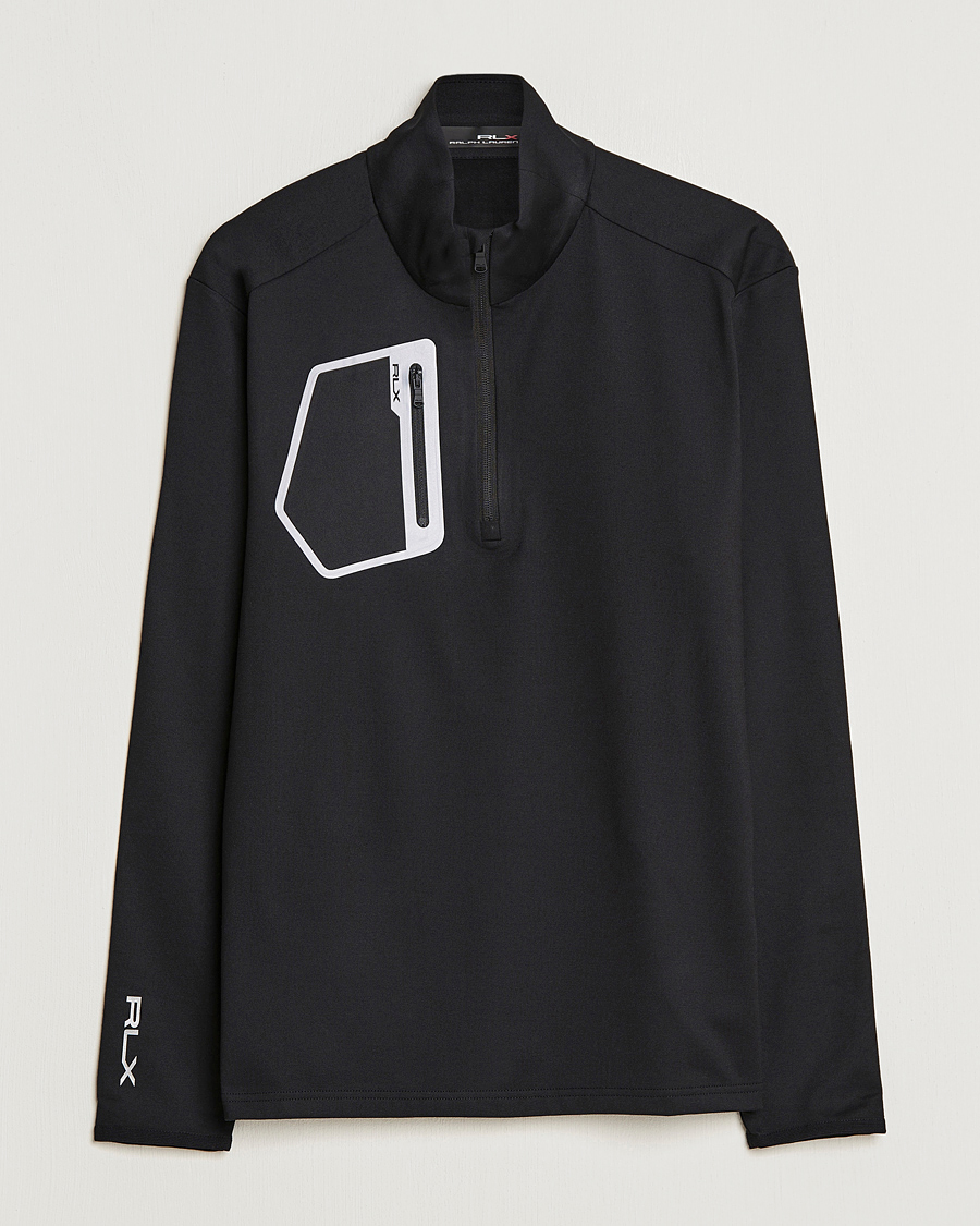 Herre | Gensere | RLX Ralph Lauren | Luxury Jersey Half Zip Black