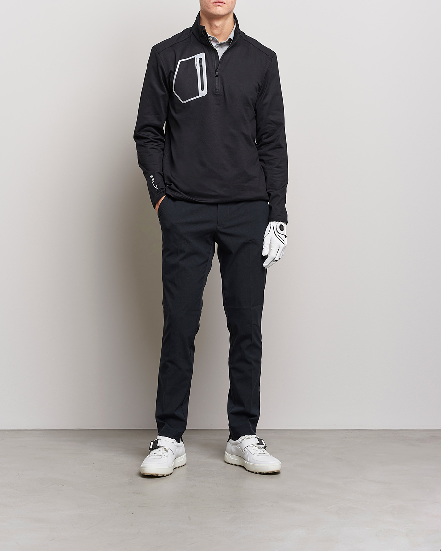 Herre | Gensere | RLX Ralph Lauren | Luxury Jersey Half Zip Black