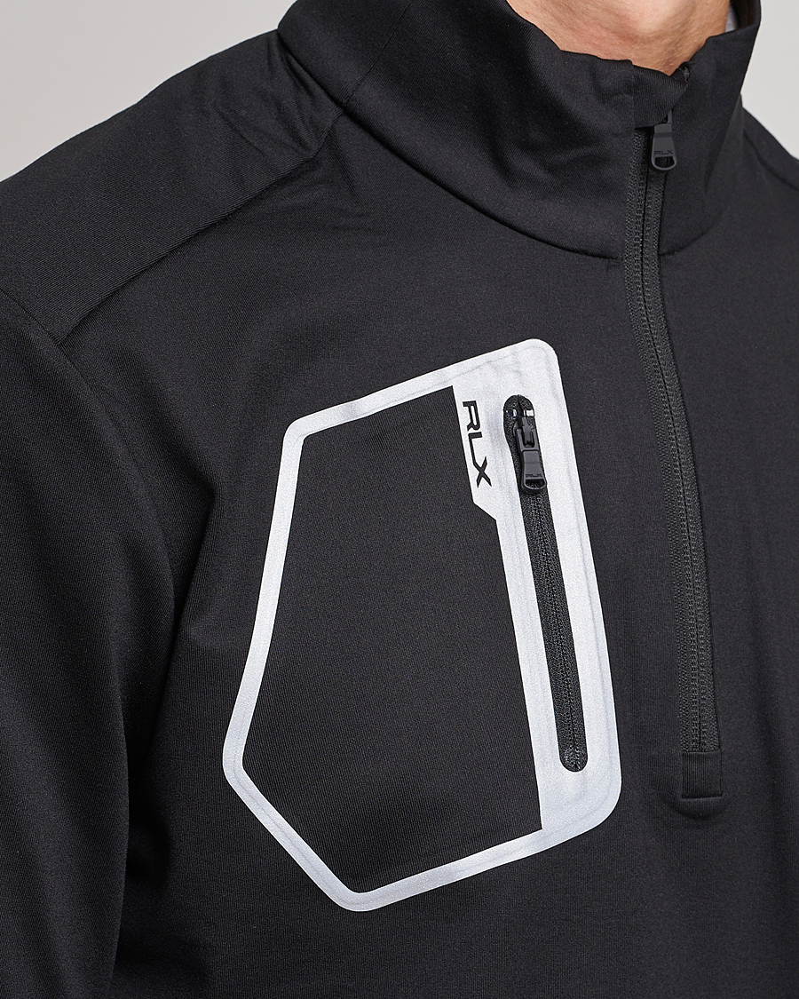 Herre | Gensere | RLX Ralph Lauren | Luxury Jersey Half Zip Black