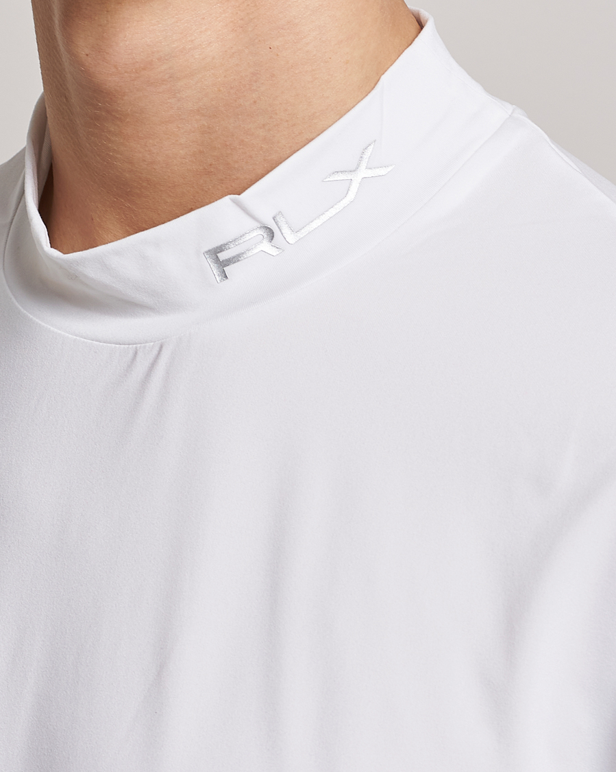 Herre | T-Shirts | RLX Ralph Lauren | Airflow Performance Mock Neck T-Shirt White