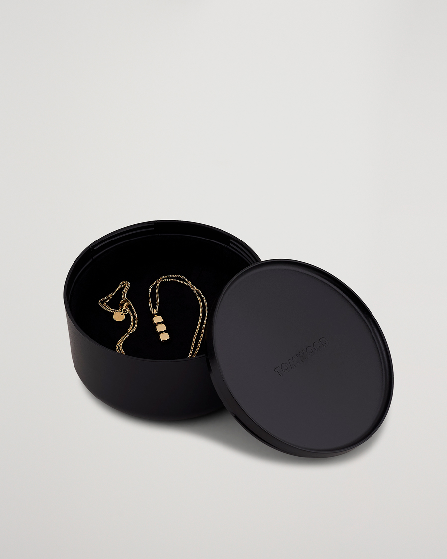 Herre | Tom Wood Mini Cushion Pendant Necklace Gold | Tom Wood | Mini Cushion Pendant Necklace Gold