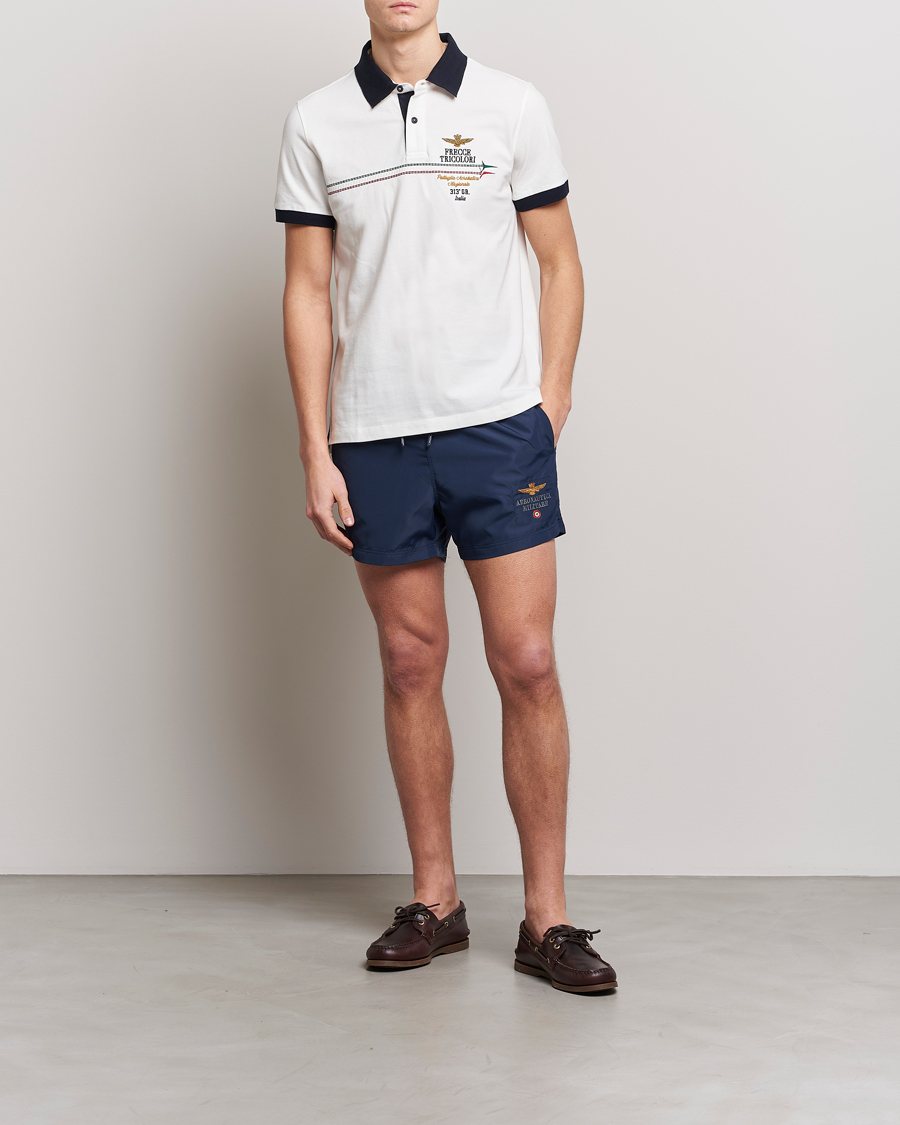 Herre | Badeshorts | Aeronautica Militare | Costume Swim Shorts Navy