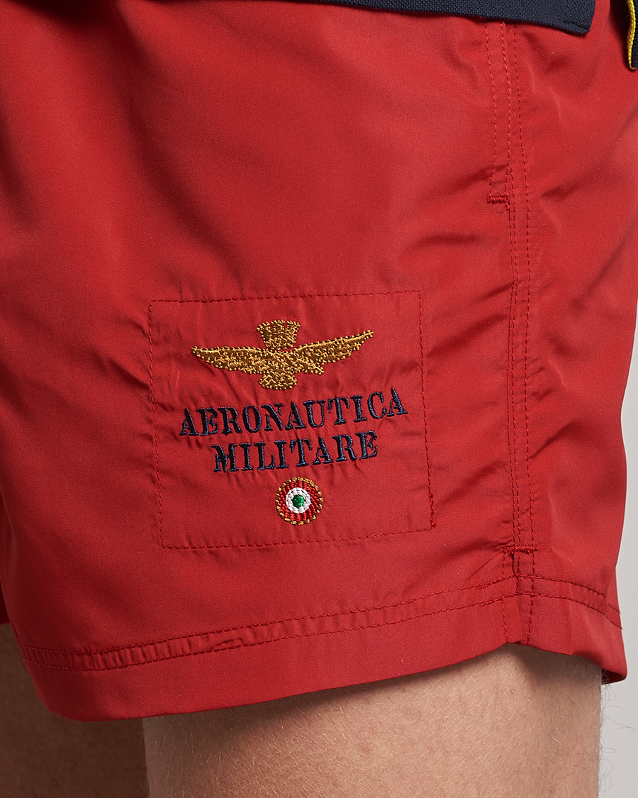Herre | Badeshorts | Aeronautica Militare | Costume Swim Shorts Red