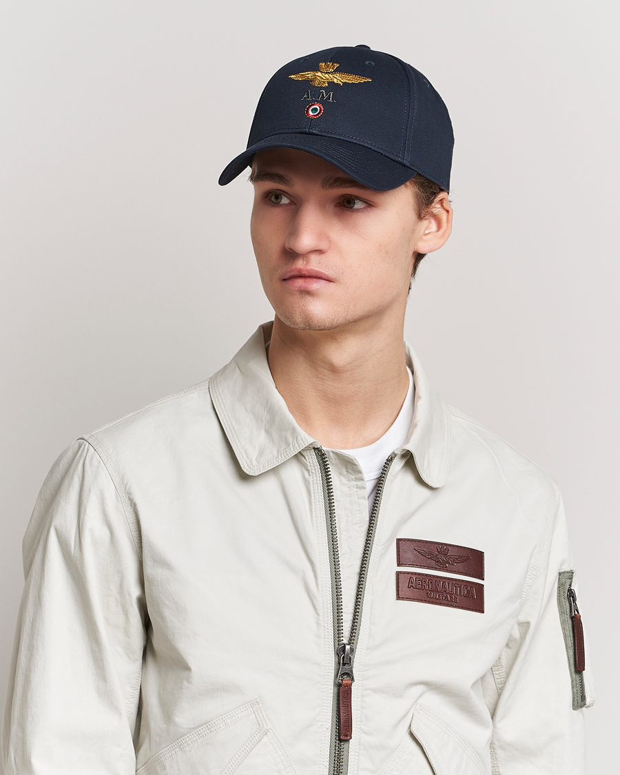 Herre | | Aeronautica Militare | Cotton Baseball Cap Navy