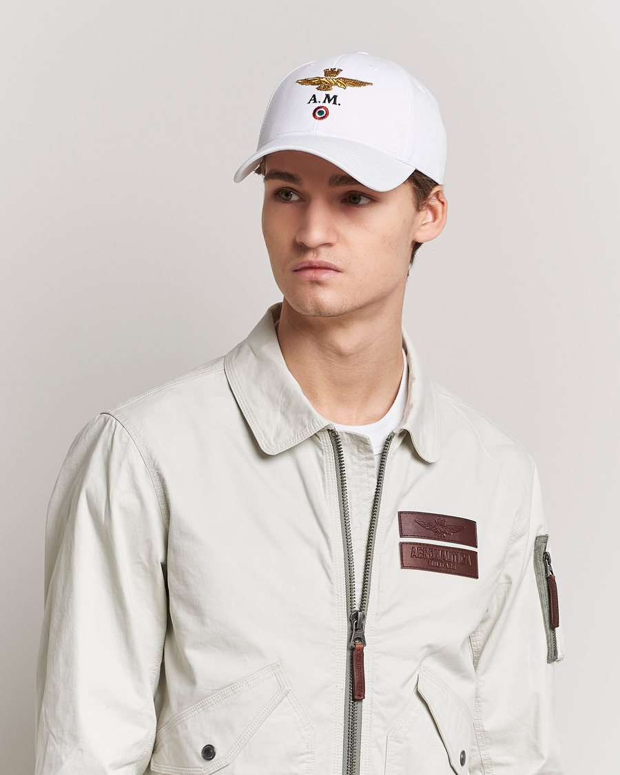 Herre | | Aeronautica Militare | Cotton Baseball Cap Off White