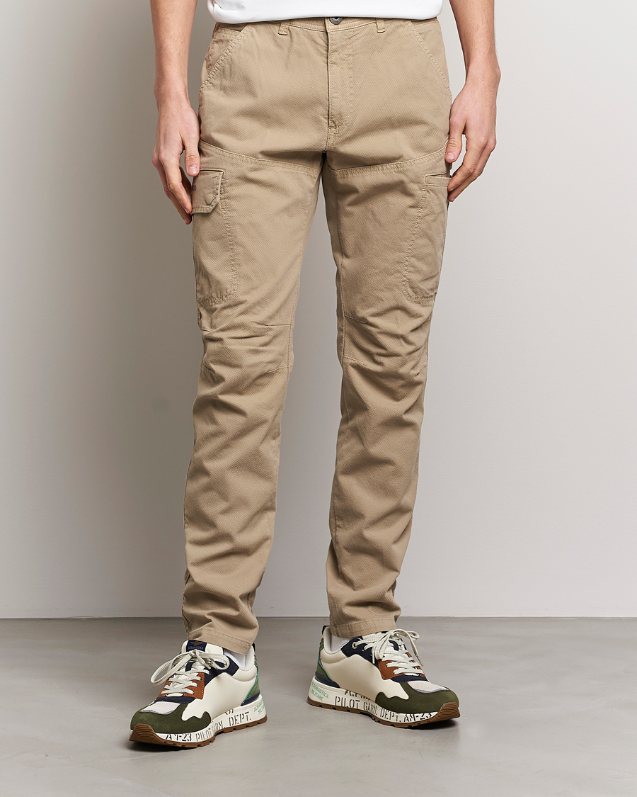 Herre | | Aeronautica Militare | Stretch Cotton Pocket Pants Sand