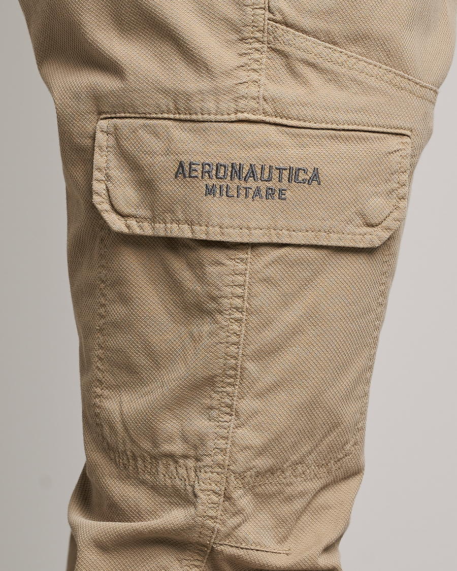 Herre | Bukser | Aeronautica Militare | Stretch Cotton Pocket Pants Sand