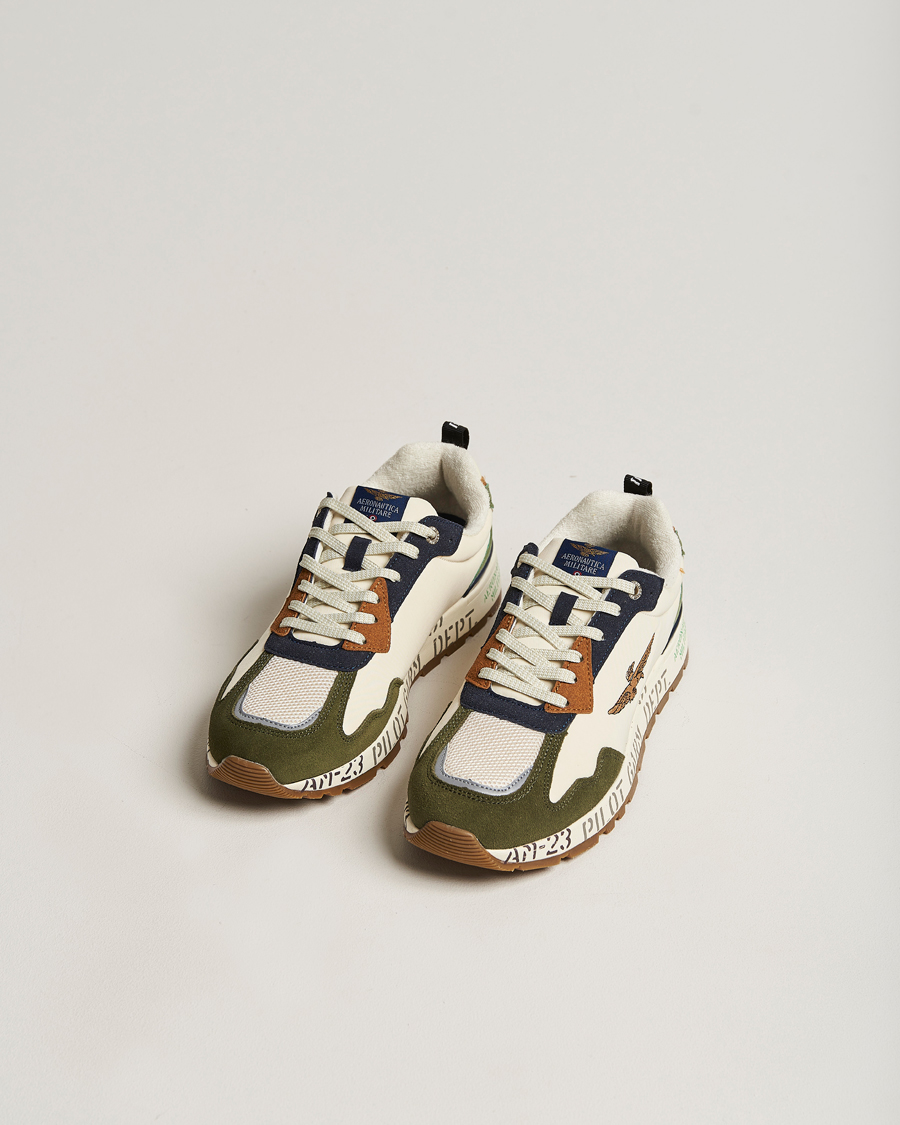 Herre | | Aeronautica Militare | Running Sneakers Light Green
