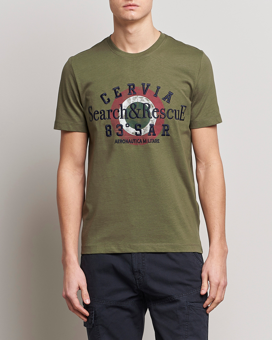 Herre |  | Aeronautica Militare | Cotton T-Shirt Green