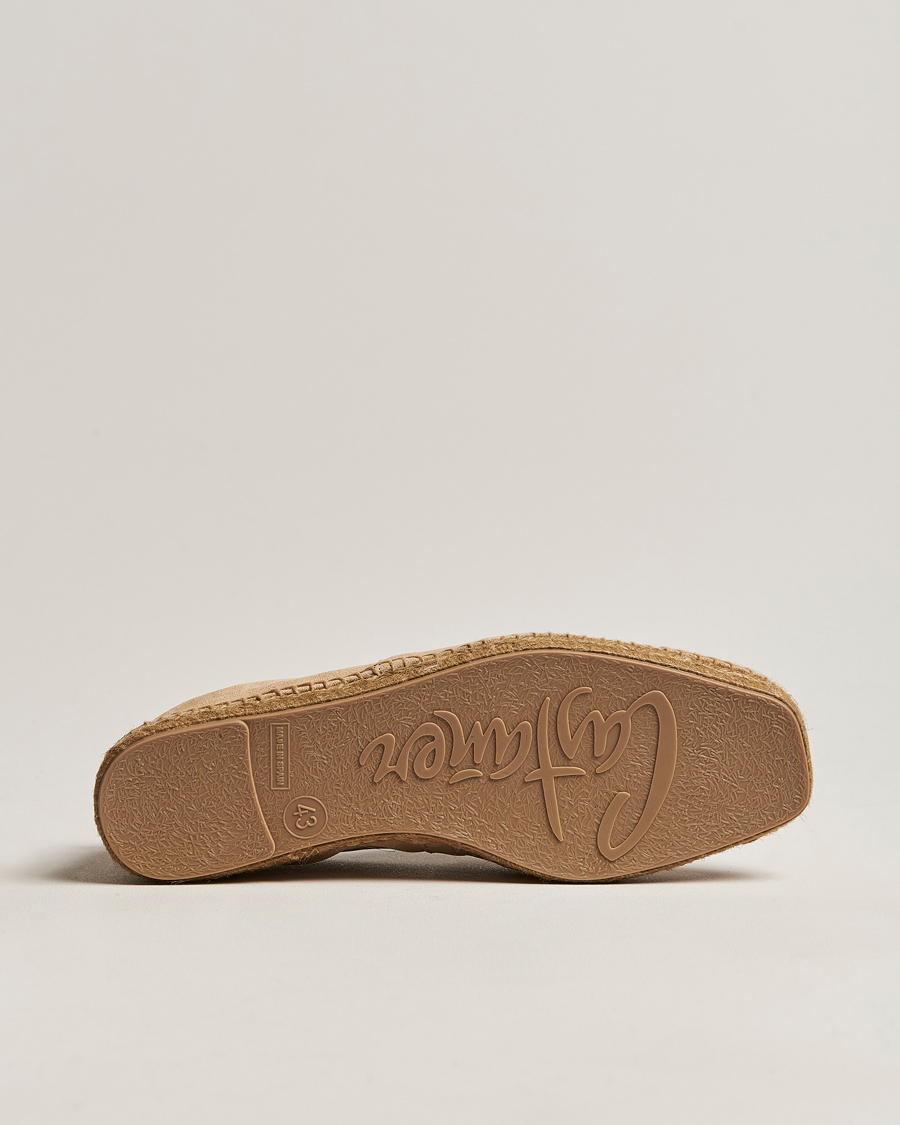 Herre | Castañer Pablo Casual Suede Espadrilles Cream | Castañer | Pablo Casual Suede Espadrilles Cream