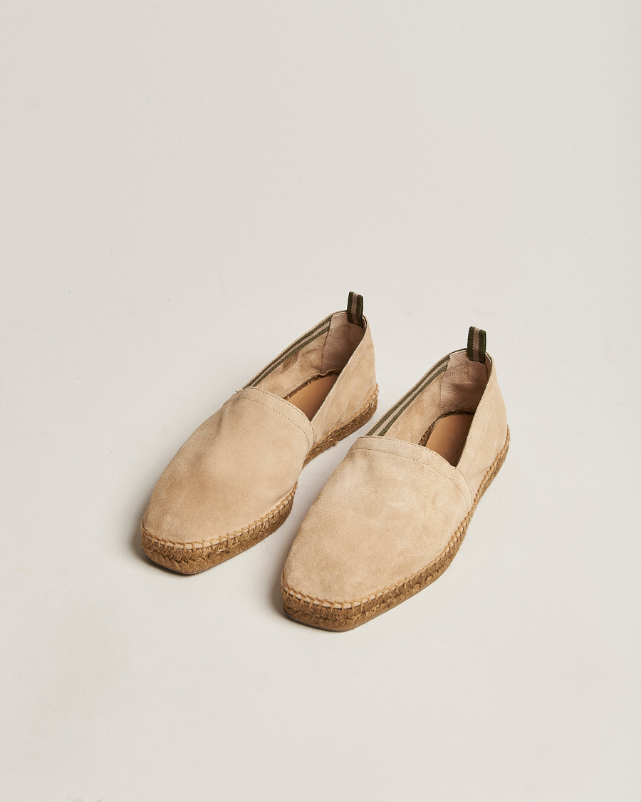 Herre | Castañer Pablo Casual Suede Espadrilles Cream | Castañer | Pablo Casual Suede Espadrilles Cream