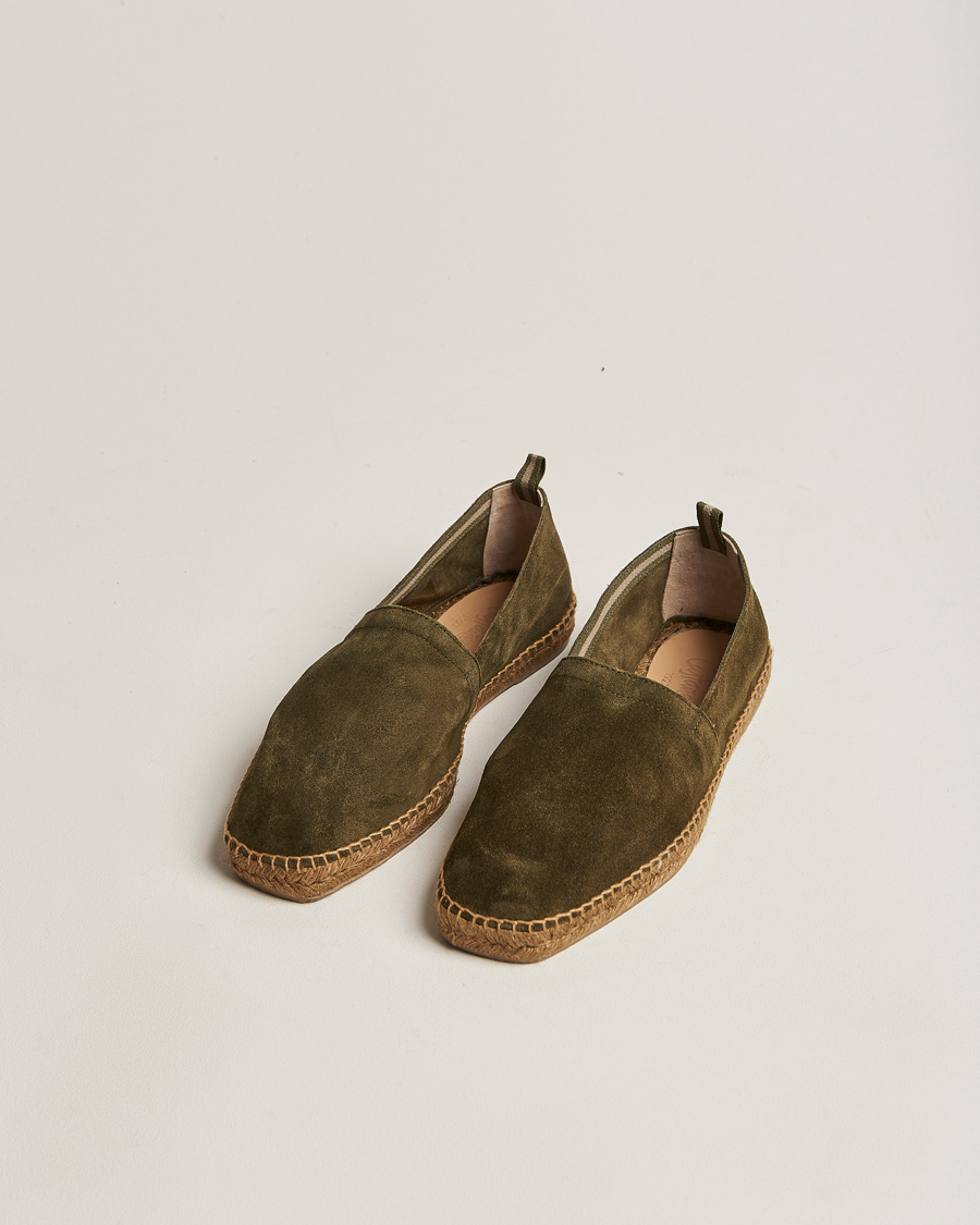 Herre | Castañer Pablo Casual Suede Espadrilles Musgo | Castañer | Pablo Casual Suede Espadrilles Musgo