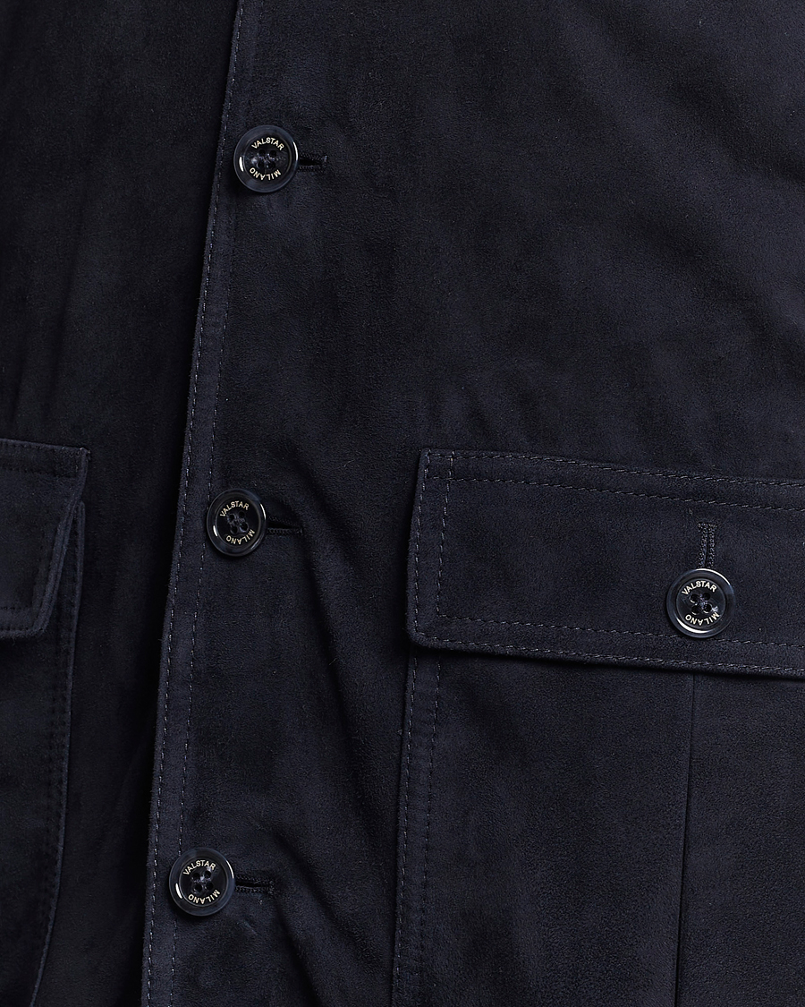Herre | Jakker | Valstar | Valstarino Suede Jacket Navy