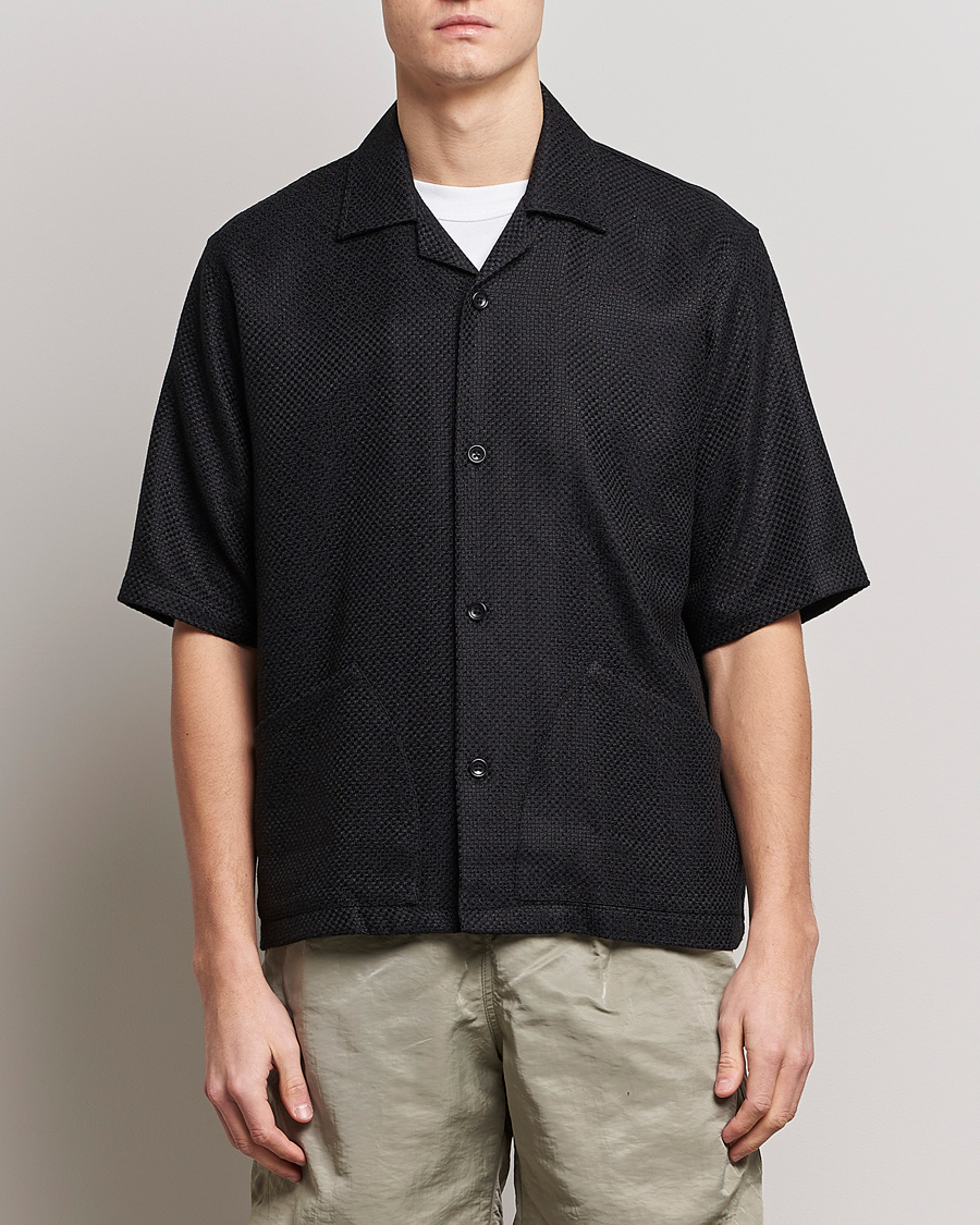 Herre | Skjorter | Sunflower | Coco Short Sleeve Cabana Shirt Black