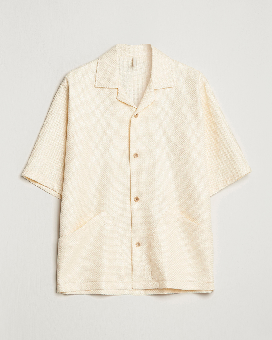 Herre | Skjorter | Sunflower | Coco Short Sleeve Cabana Shirt Off White