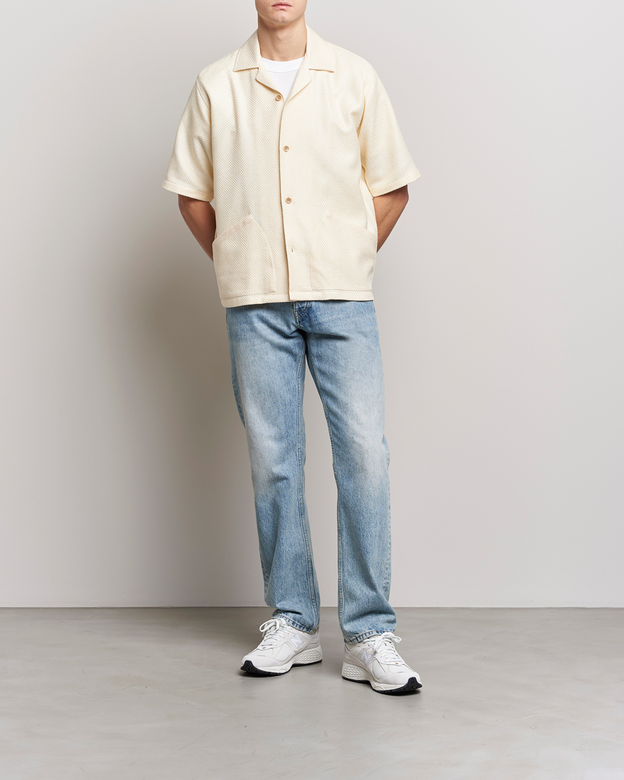 Herre | Skjorter | Sunflower | Coco Short Sleeve Cabana Shirt Off White