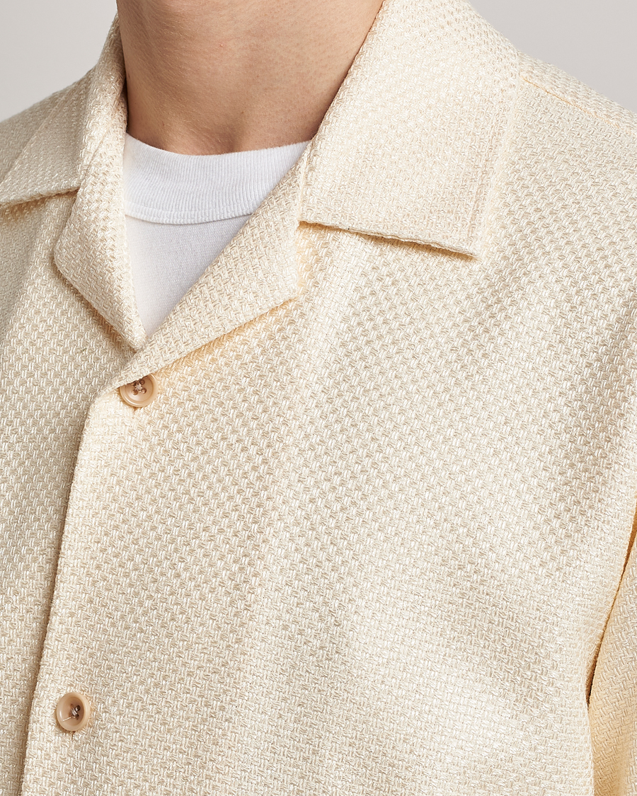 Herre | Skjorter | Sunflower | Coco Short Sleeve Cabana Shirt Off White