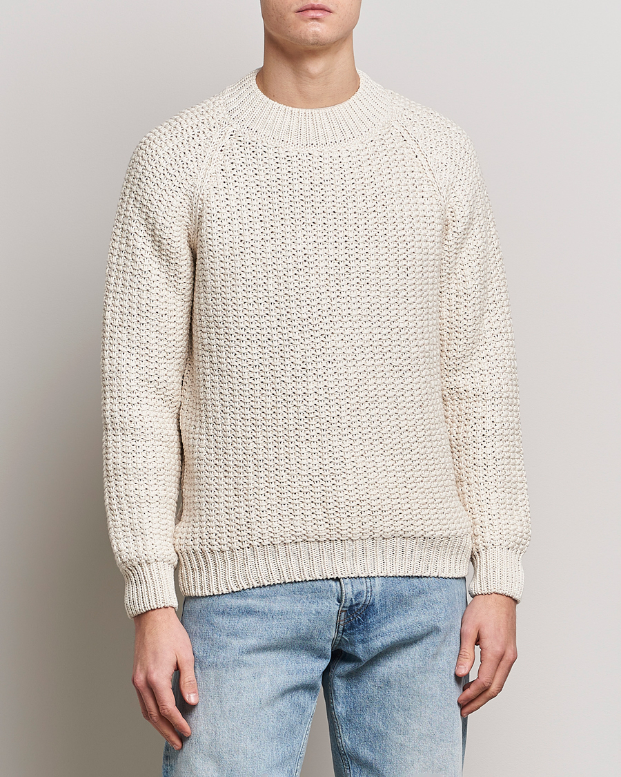 Herre | Gensere | Sunflower | Tape Heavy Sweater Off White