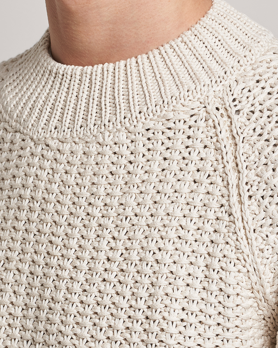 Herre | Gensere | Sunflower | Tape Heavy Sweater Off White