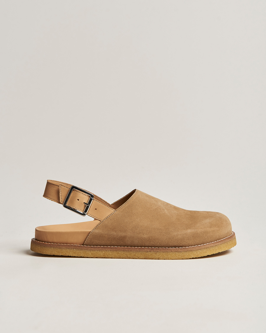 Herre | VINNY's Strapped Mule Sand Suede | VINNY's | Strapped Mule Sand Suede