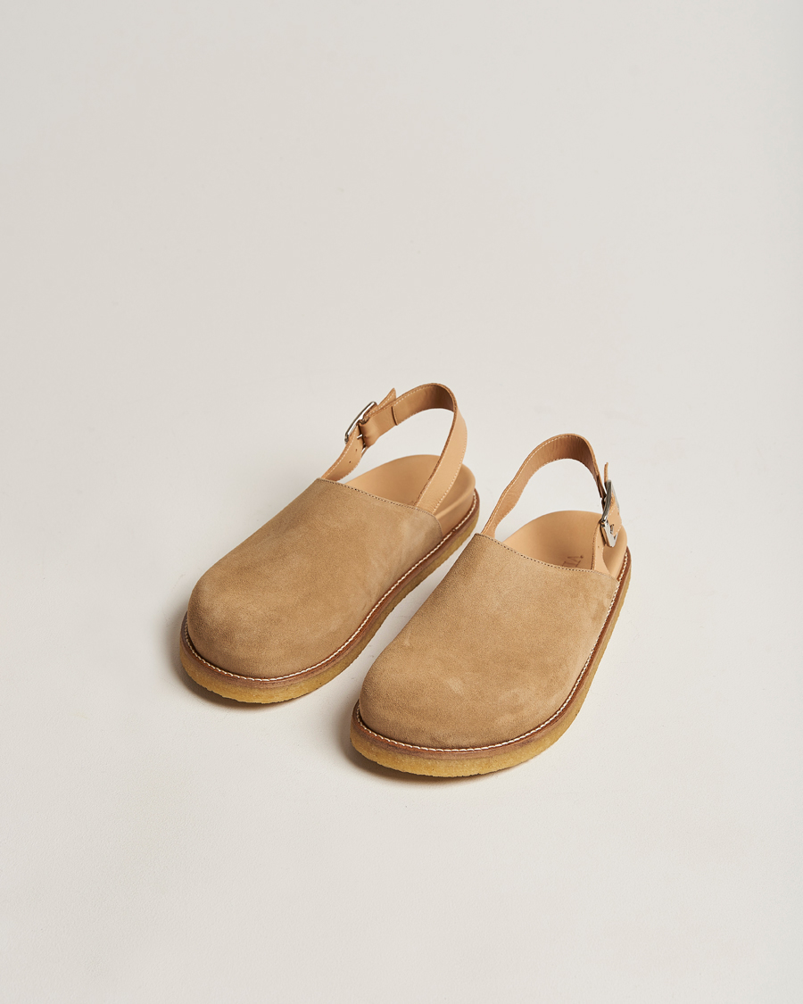 Herre | VINNY's Strapped Mule Sand Suede | VINNY's | Strapped Mule Sand Suede