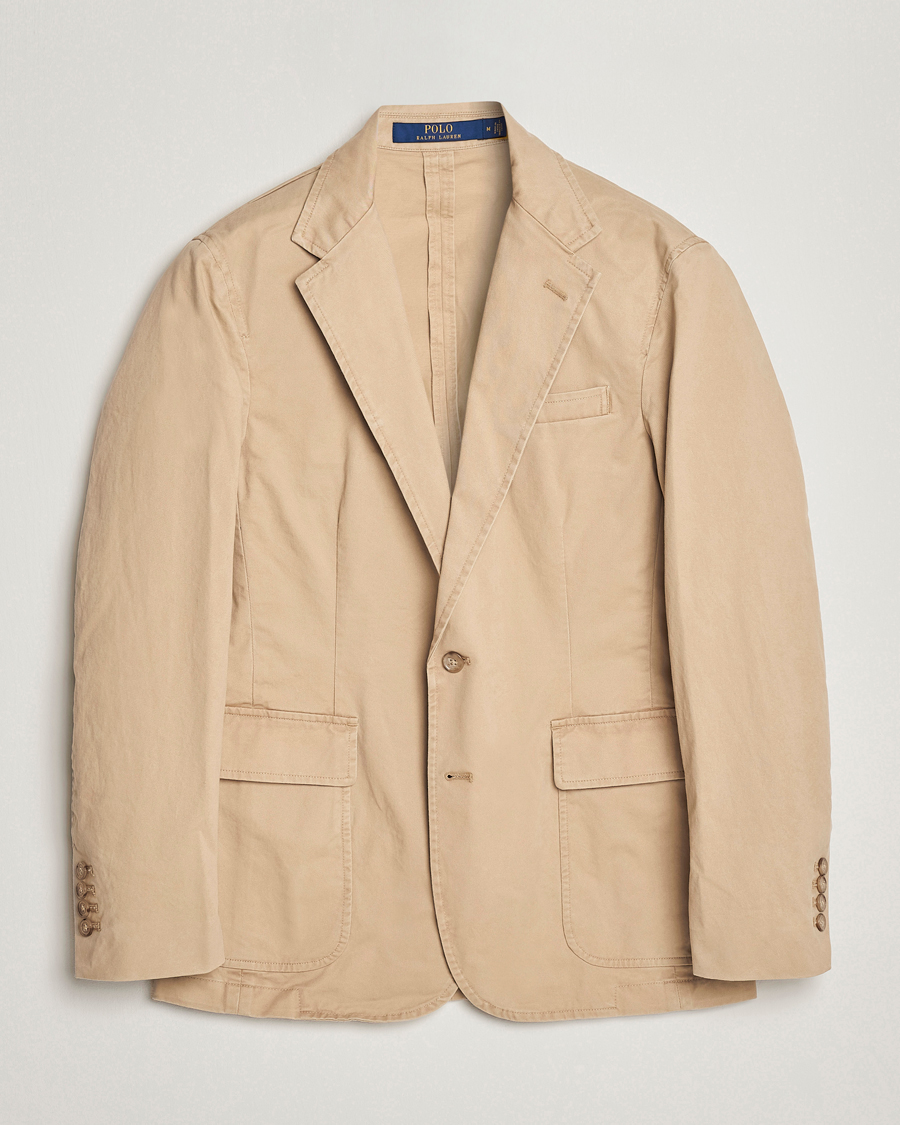 Herre | Dressjakker | Polo Ralph Lauren | Cotton Stretch Sportcoat Monument Tan