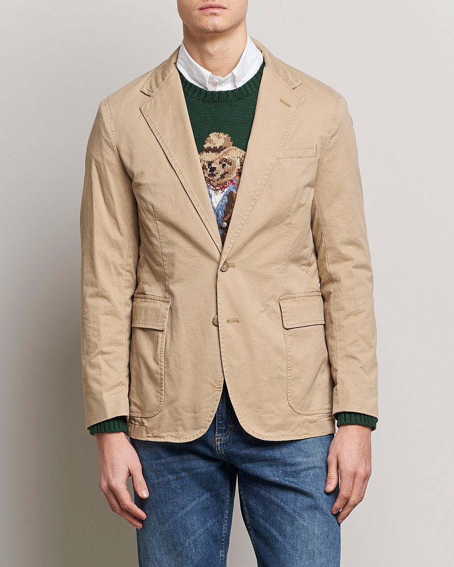 Herre | Dressjakker | Polo Ralph Lauren | Cotton Stretch Sportcoat Monument Tan