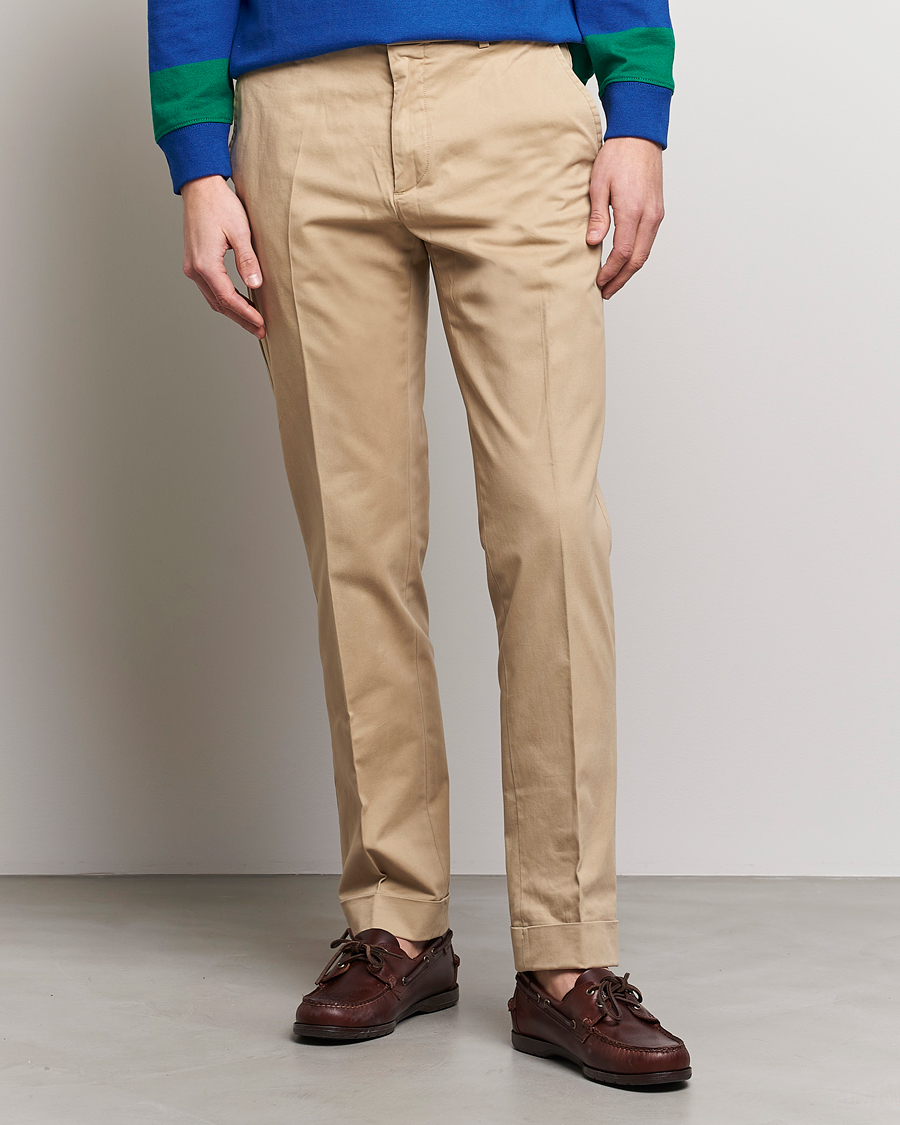 Herre | Bukser | Polo Ralph Lauren | Cotton Stretch Trousers Monument Tan